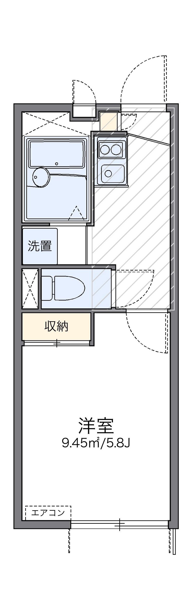 レオパレスフォレスト 間取図