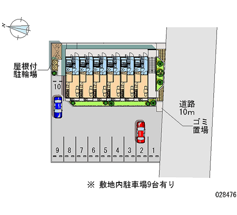 レオパレスエクセレント 月極駐車場