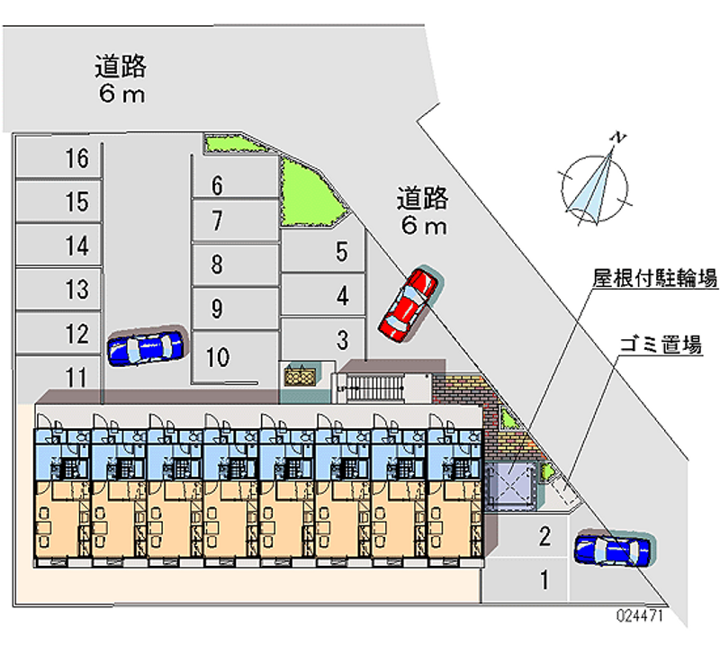 レオパレスラ　プランタン 月極駐車場