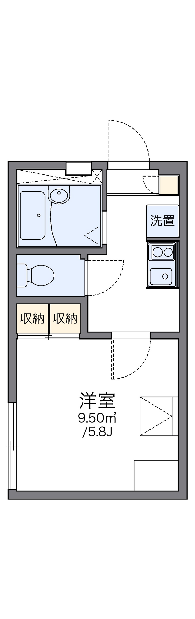 レオパレスパステルランド 間取り