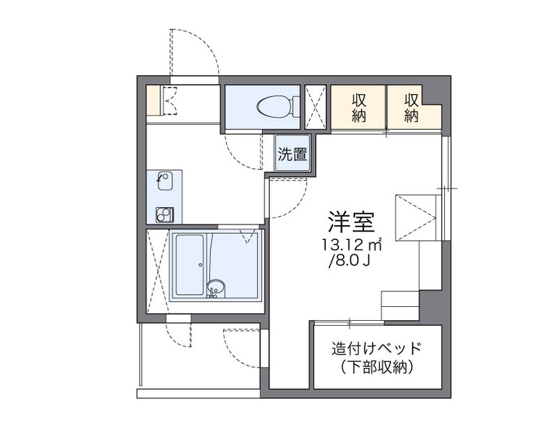 レオパレスピオニィ 間取図