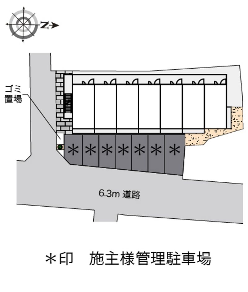 レオパレス小路Ⅱ 配置図