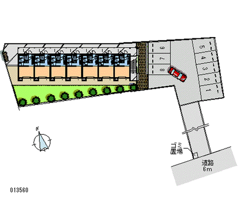 13560 Monthly parking lot