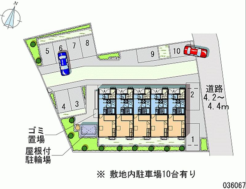 レオパレス裾花Ⅱ 月極駐車場