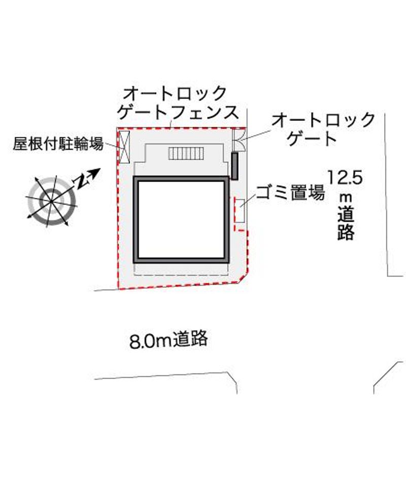 レオパレス池上新町 配置図