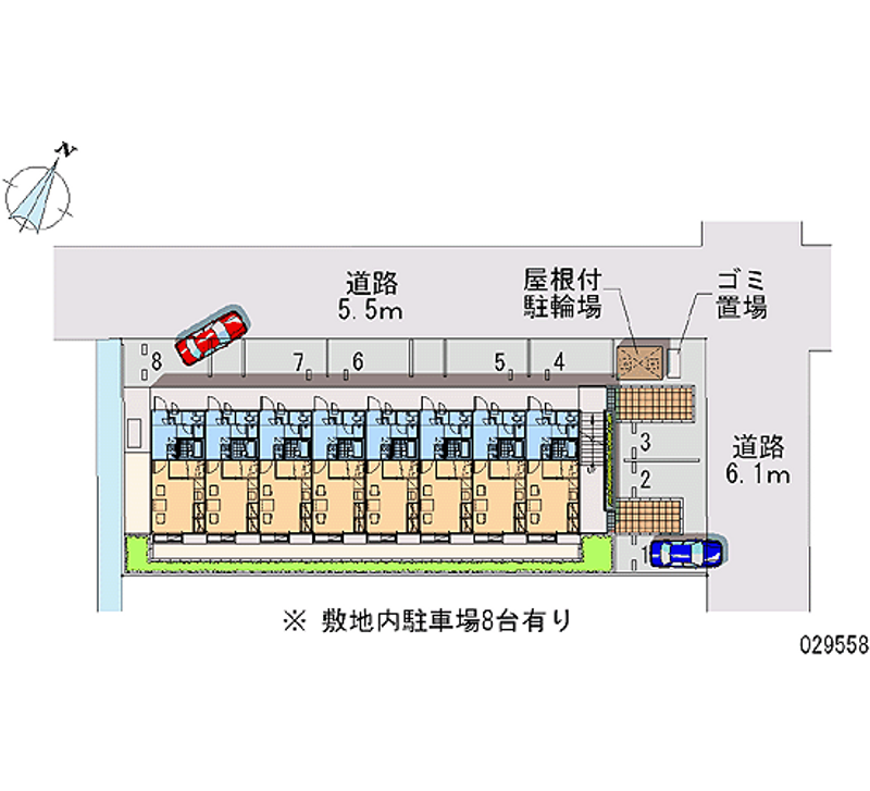 レオパレスオーシャン 月極駐車場