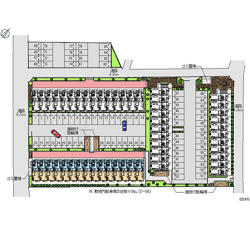 22476 Monthly parking lot