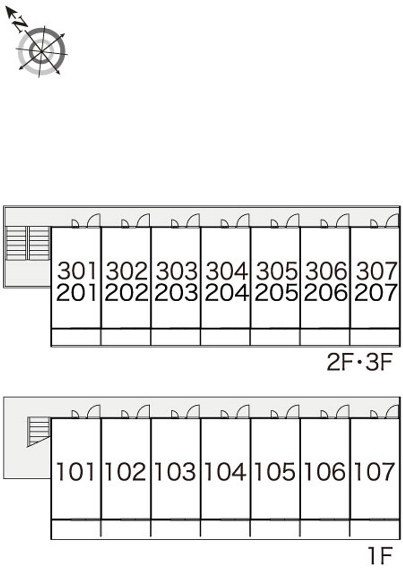 レオパレスエスポワール 間取配置図