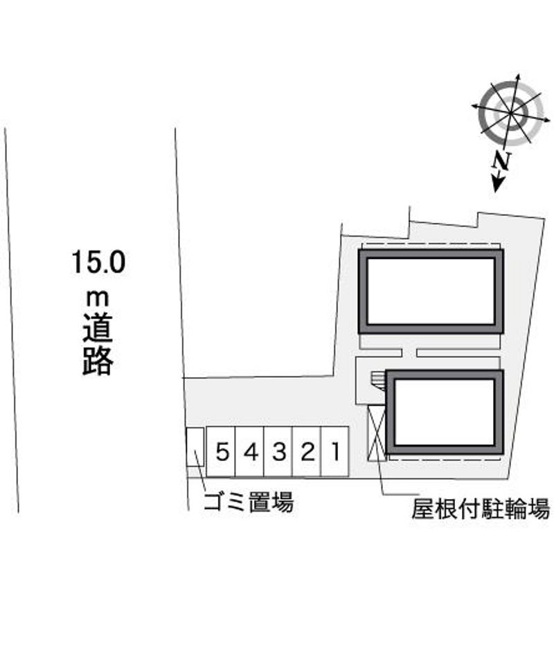 レオパレスひまわり 配置図