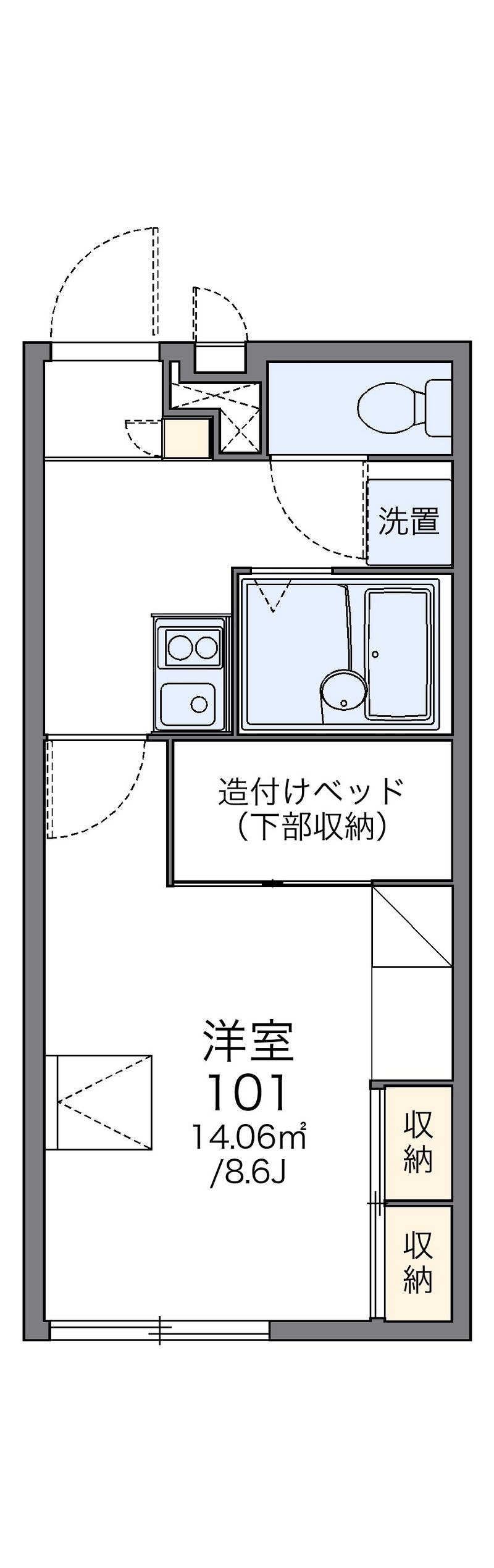 レオパレスＳＵＮ　ＲＯＹＡＬ 間取図