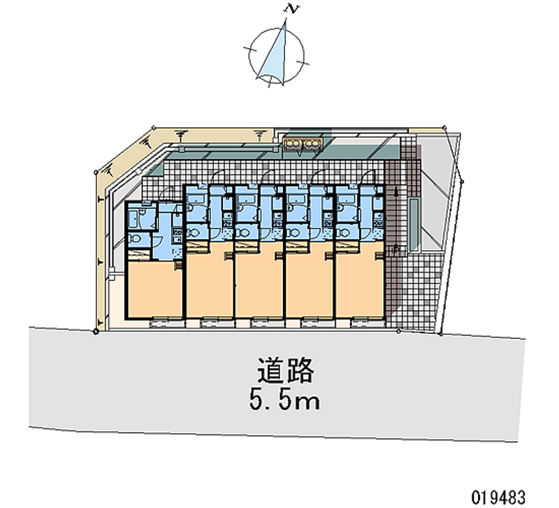 レオパレス長沢 区画図