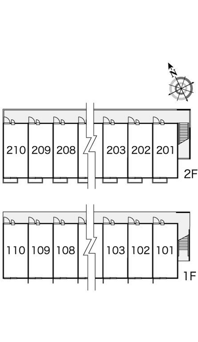 レオパレスＥＳＰＡＳＩＯＮ 間取り配置図