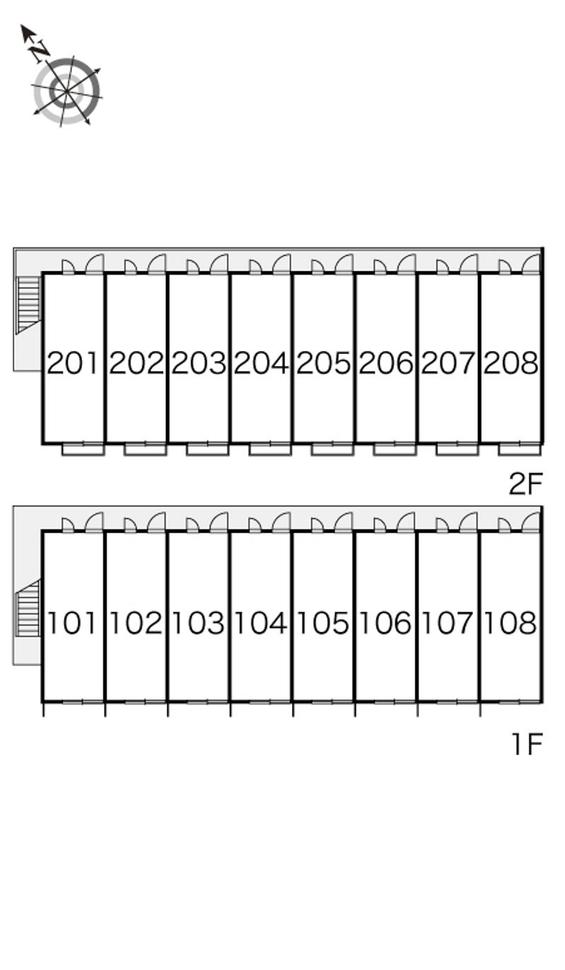レオパレスパールアケノ第１ 間取配置図