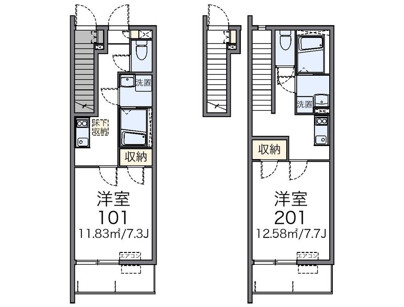 レオネクスト白樺Ⅴ 間取図