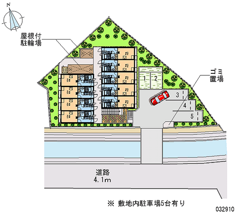 レオパレス苦楽園 月極駐車場