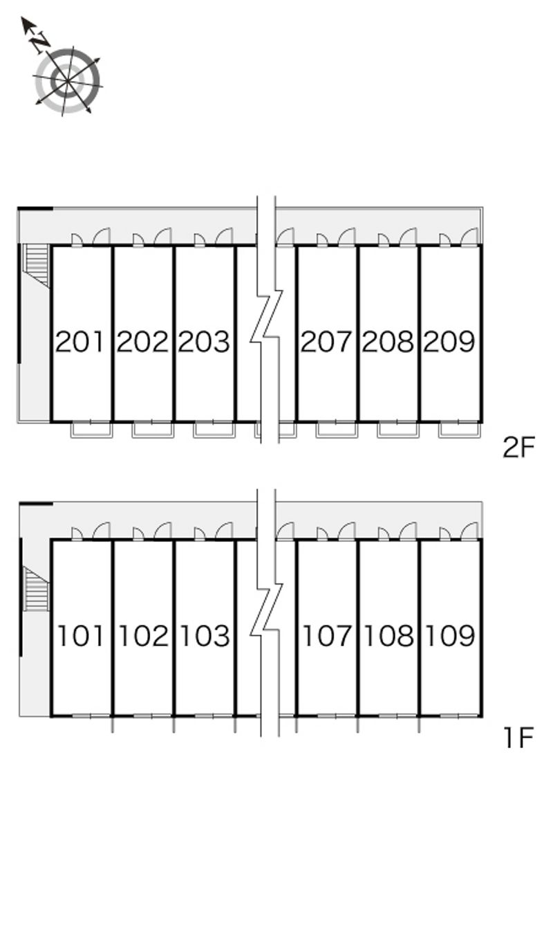レオパレス栄華 間取配置図