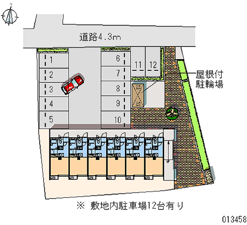 レオパレスハイジ 月極駐車場