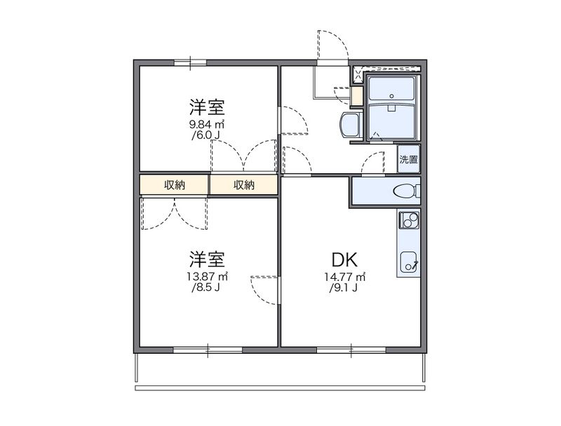 レオパレスＰＲＥＳＩＤＥＮＴ 間取図