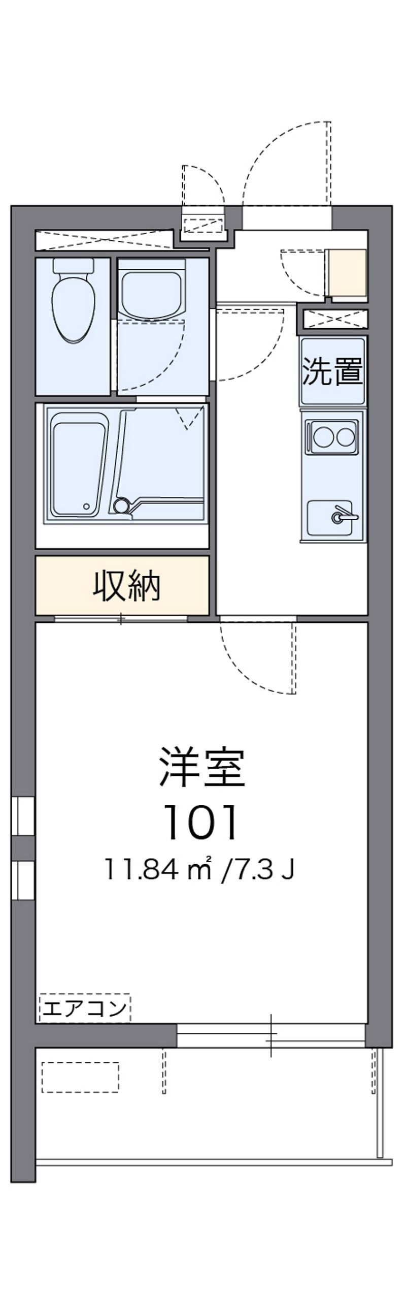 クレイノ善進本町 間取図