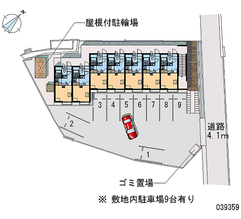 レオパレスアスティ　新田 月極駐車場