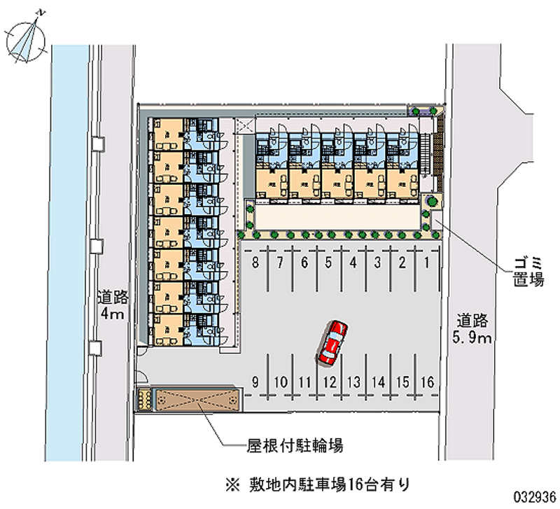 レオパレスパルグランデ南町 月極駐車場