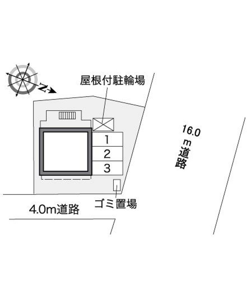 レオパレス上野東 配置図