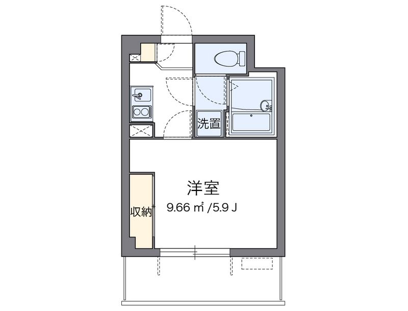 レオネクストＰＯＳＴ塚越中央 間取図