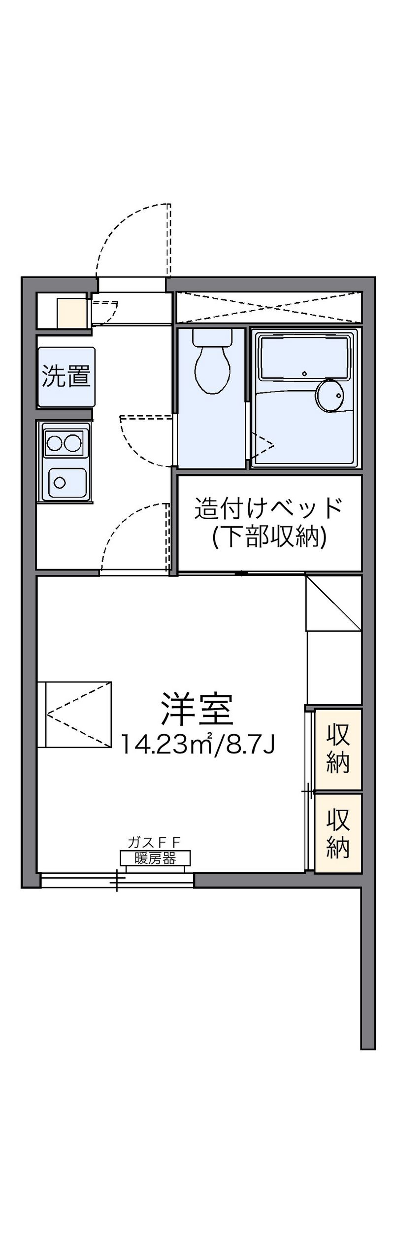 レオパレス有信 間取図
