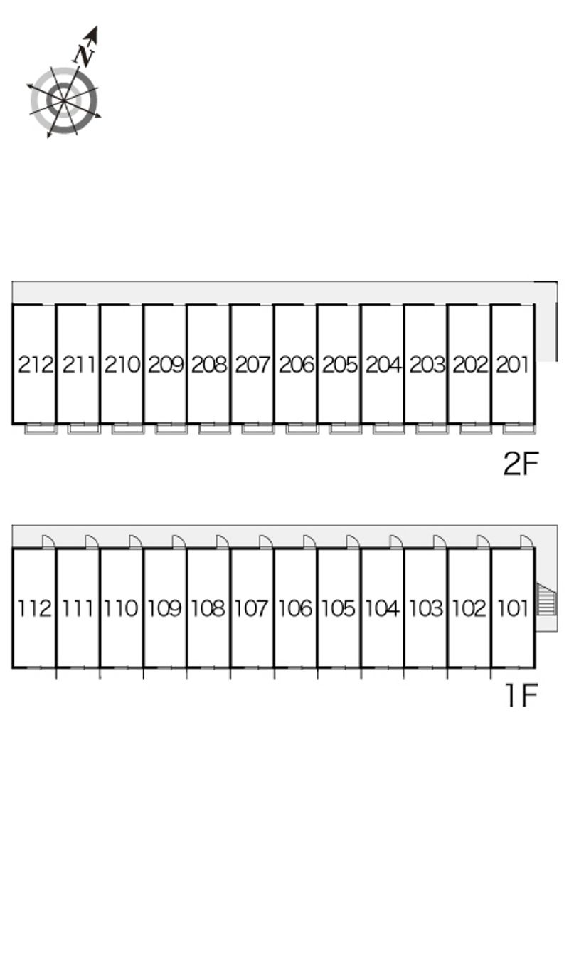 レオパレスコンフォートウッズⅡ 間取り配置図