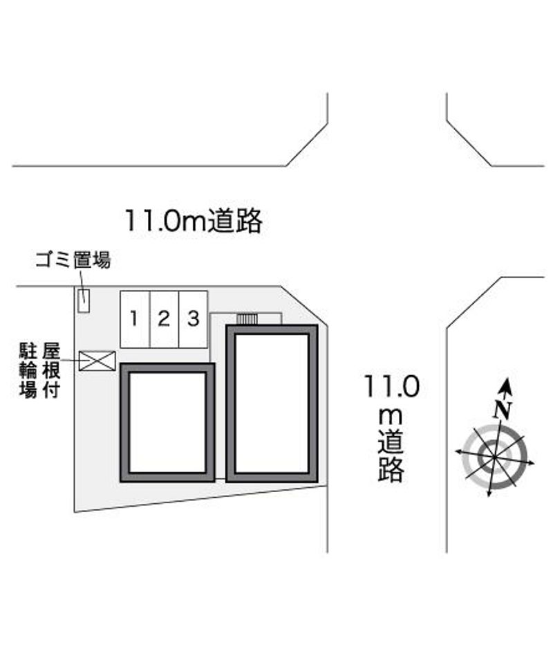 レオパレス南円山 配置図