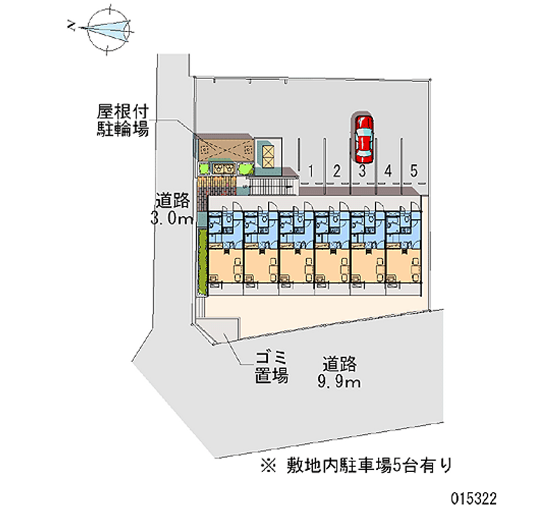 レオパレスシャトー花園 月極駐車場