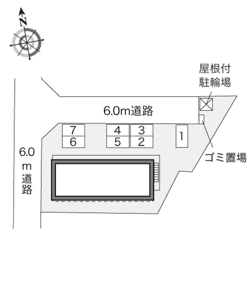 レオパレスいずみ２ 配置図