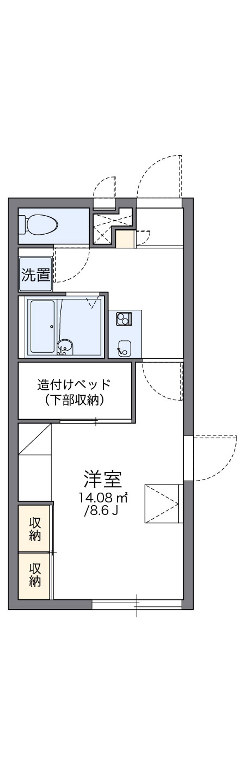 レオパレススプリング 間取図
