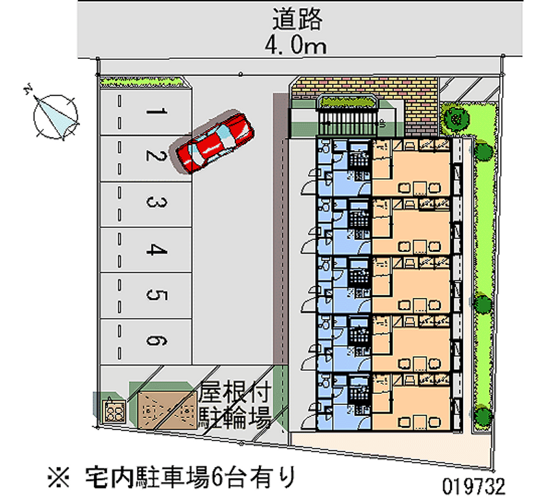 レオパレス京町さくら 区画図
