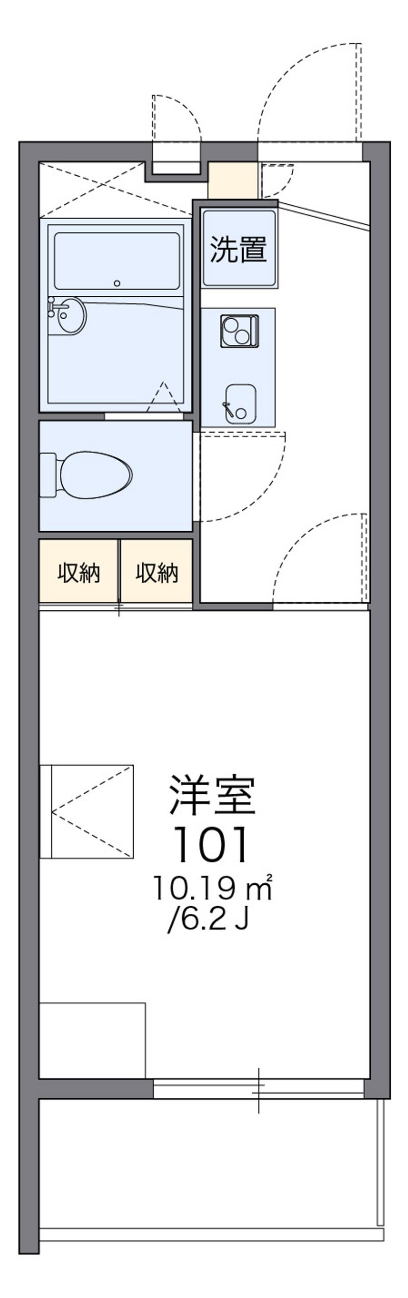 レオパレスアメニティ 間取図