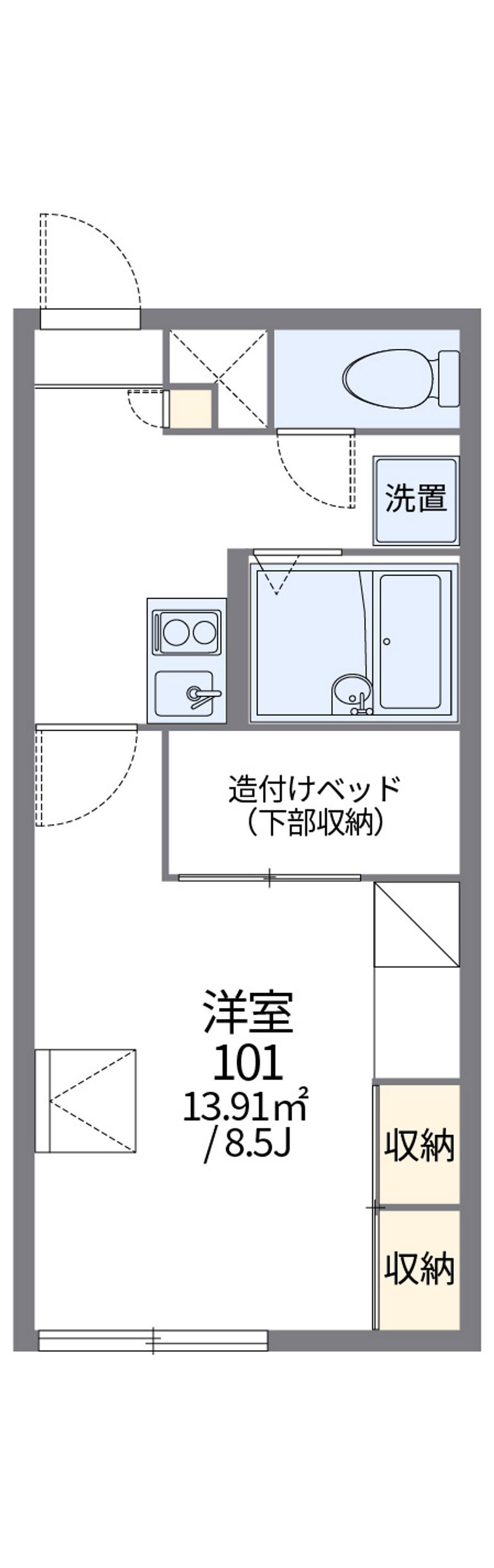 レオパレスカーサ藻岩 間取図
