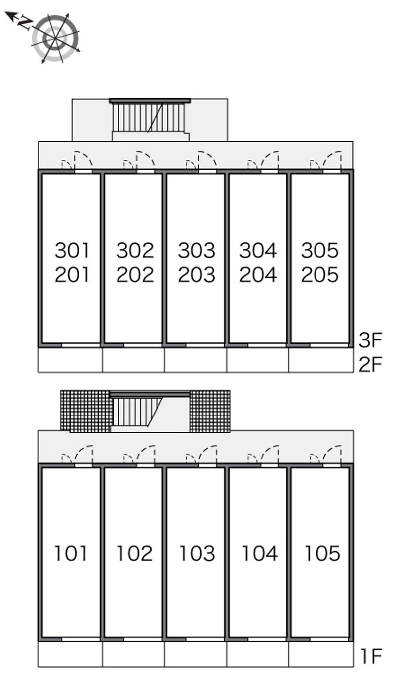 レオパレススマイルハウスＫ＆Ｋ 間取配置図