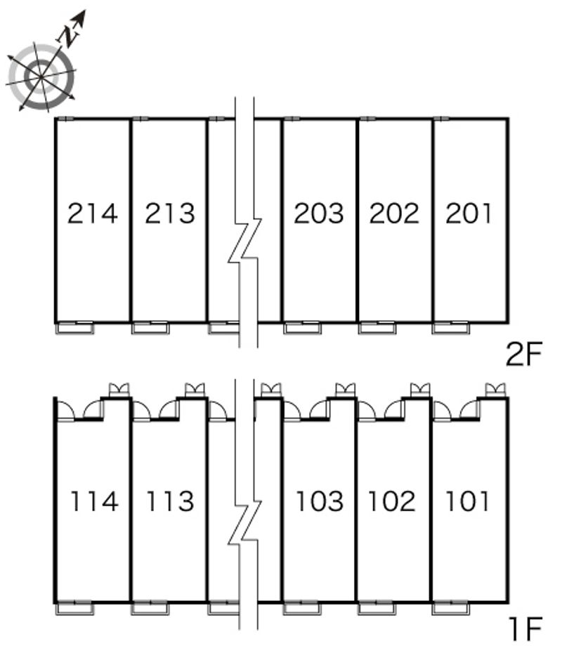 レオパレスかわごえ　参 間取配置図