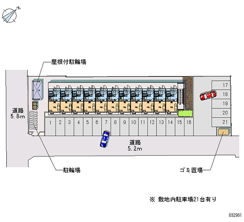 レオパレスピアチェーレ桜 月極駐車場