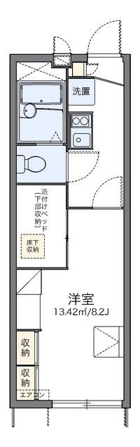 レオパレスブルースカイ 間取り図