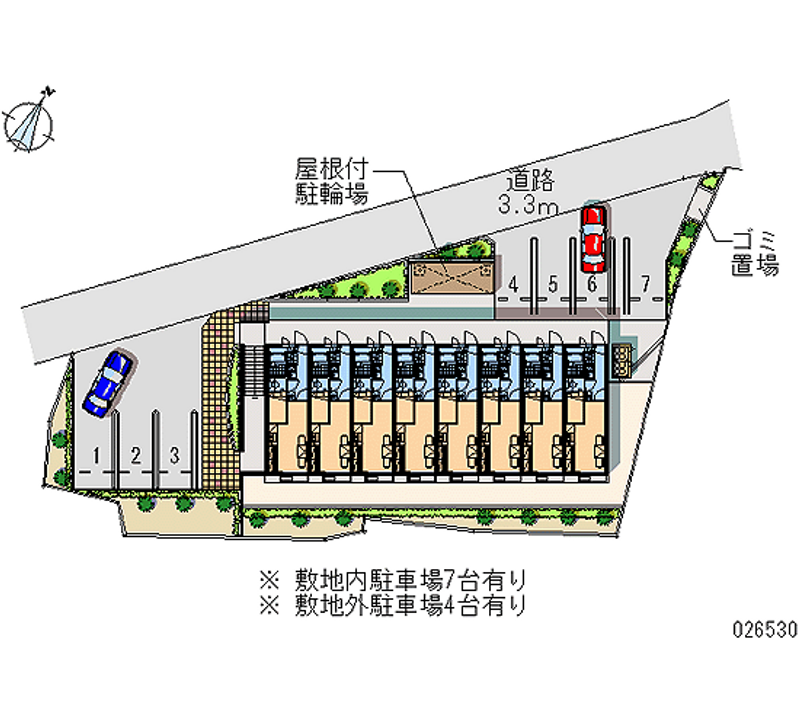 レオパレスじん 月極駐車場