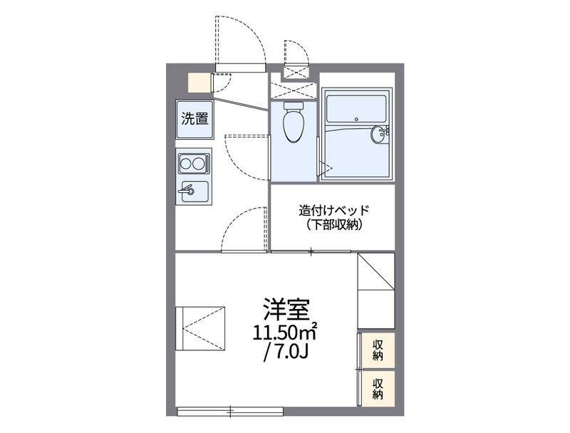 レオパレスシャルマンユウハイツ 間取図