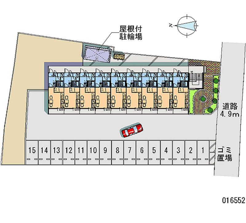 レオパレス内丸 月極駐車場