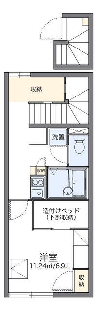 レオパレスフルール 間取り図