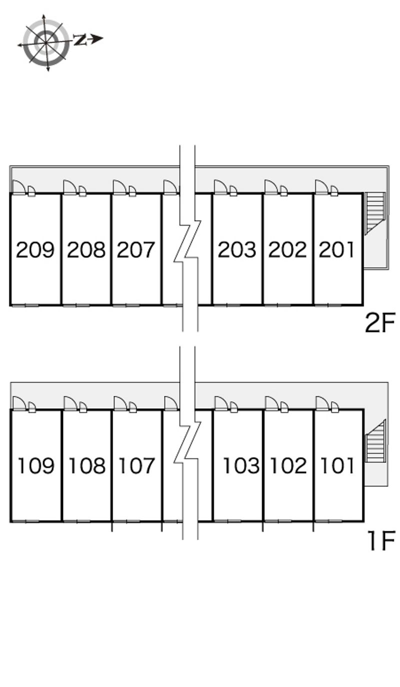 レオパレスエストレージャ２１ 間取配置図