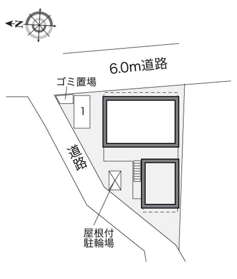 レオパレス寺方 配置図