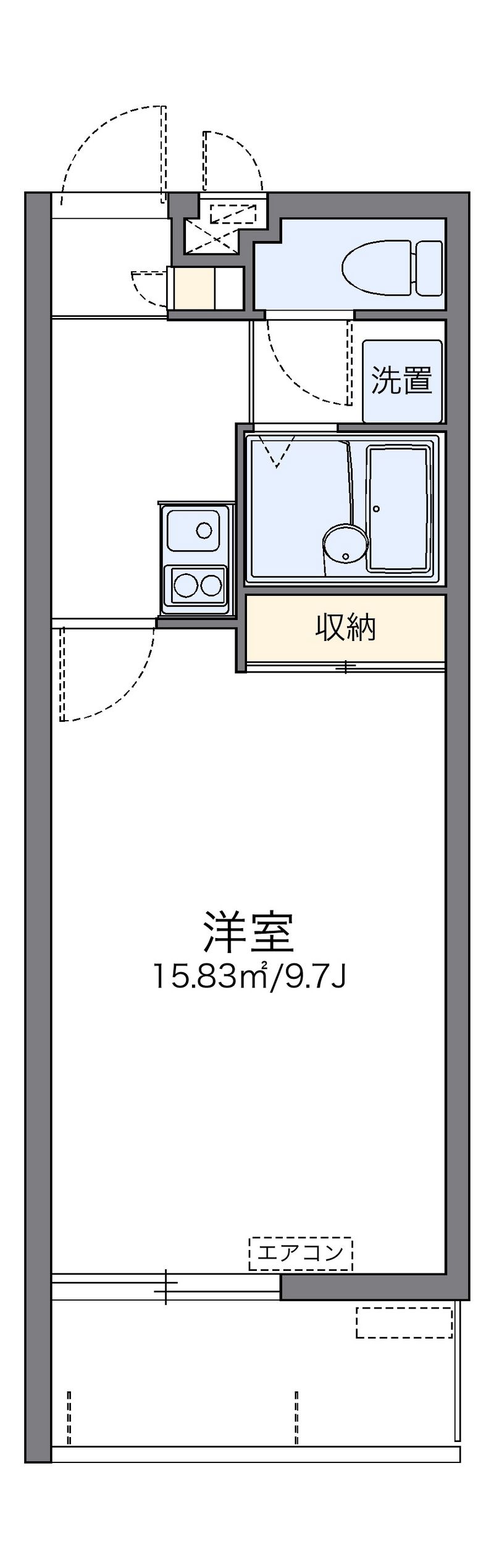 レオパレスラウレア 間取図