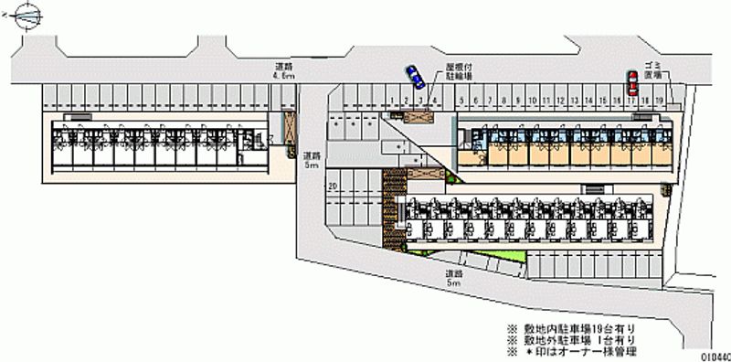 レオパレスきじの里Ａ 月極駐車場