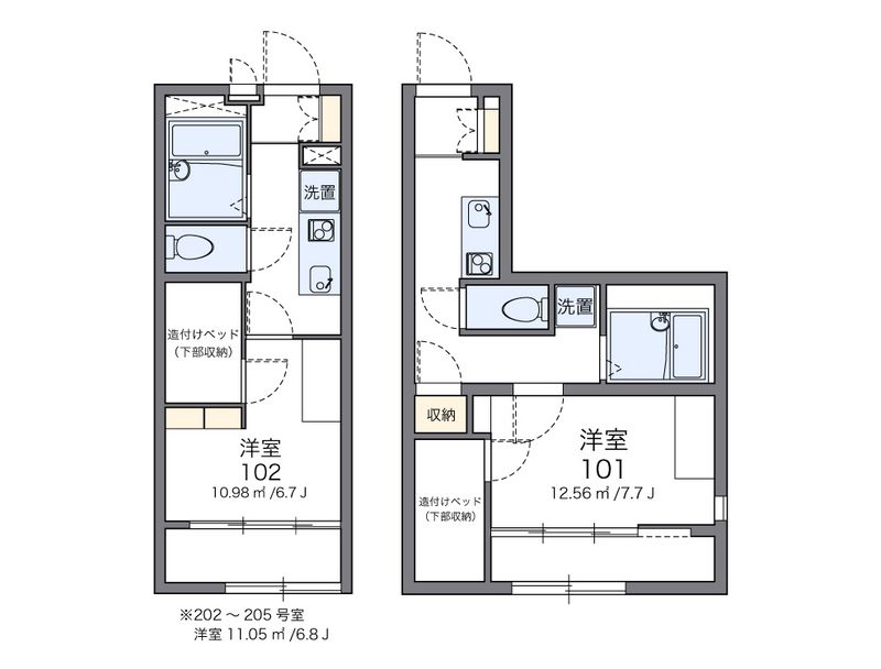 レオパレスエスペランサ横須賀 間取図