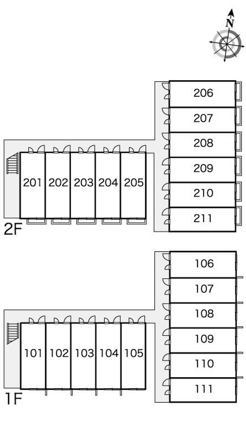 レオパレスＳＫＲ琴平 間取配置図